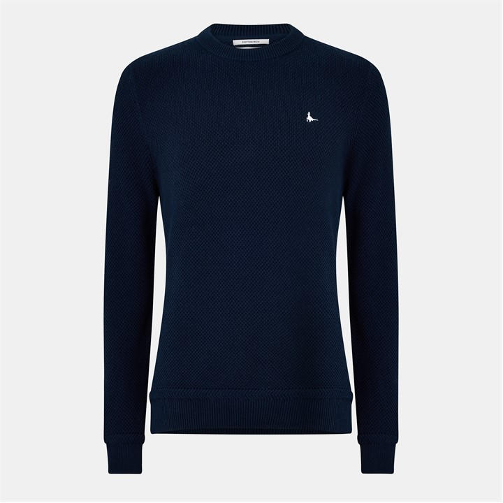 Jack Wills Men's Blue Linus Seed Stitch Crew Neck Jumper in Size XS, Sports Direct