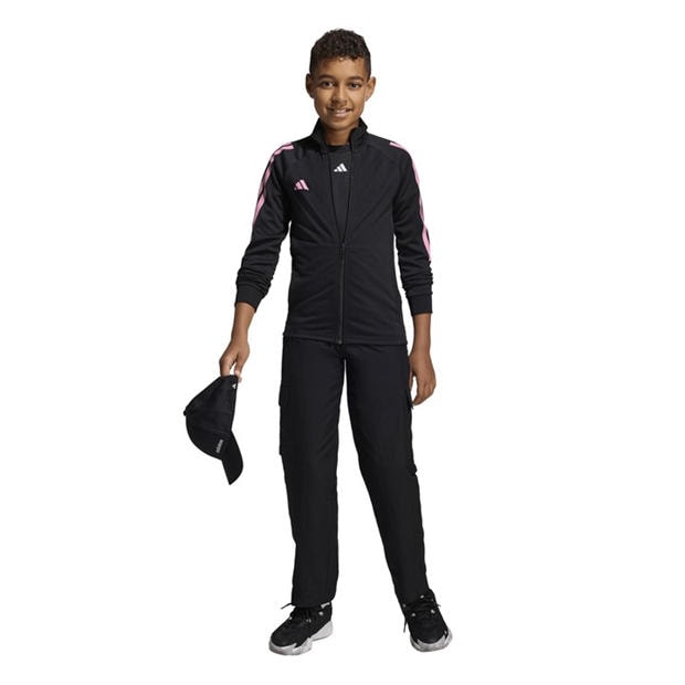 Black/Pink - adidas - Sereno Track Jacket Juniors