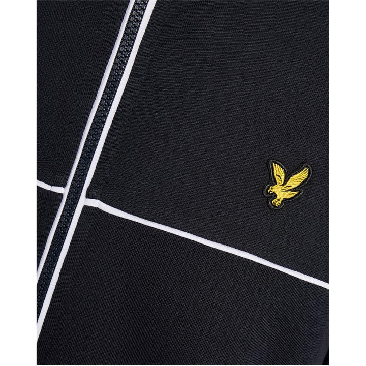 Lyle And Scott Men's Blue Lyle Piped Zip Tt Sn62