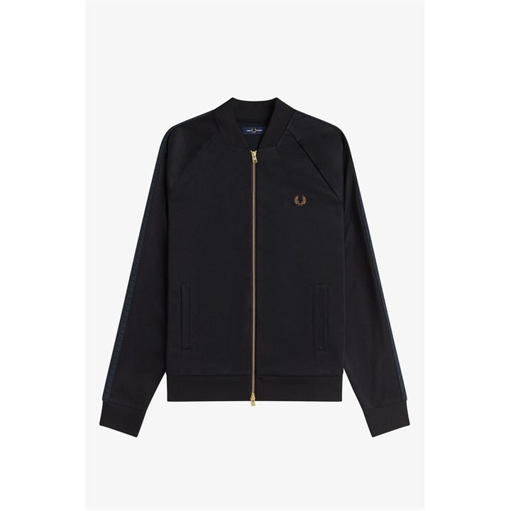 Fred Perry Men's Black Watch Tape Tracksuit Top in Size 2XL, Sports Direct