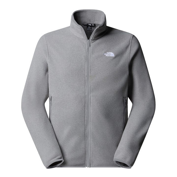 The North Face Men's Grey 100 Glacier Full-Zip Fleece in Size XL, Sports Direct