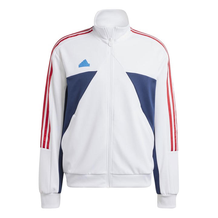 Adidas Men's White Tiro Tracksuit Top in Size XS, Sports Direct