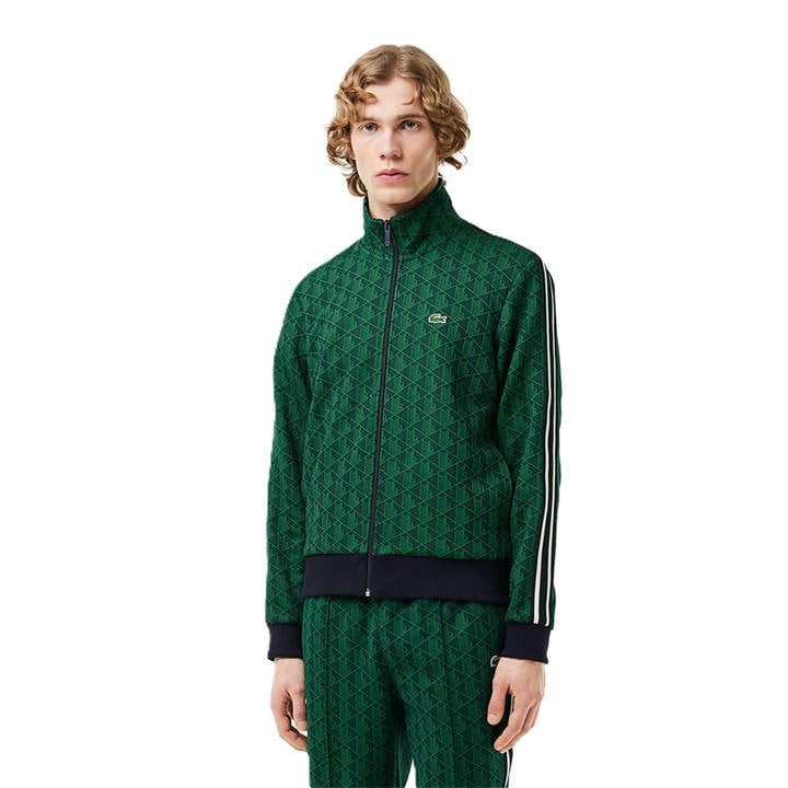 Lacoste Men's  All Over Print Tracksuit Top in Size XS, Sports Direct