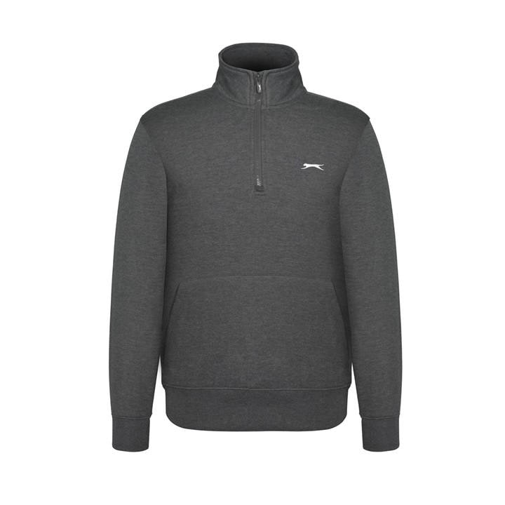 Slazenger Men' Black Quarter Zip Fleece in Size S, Sports Direct