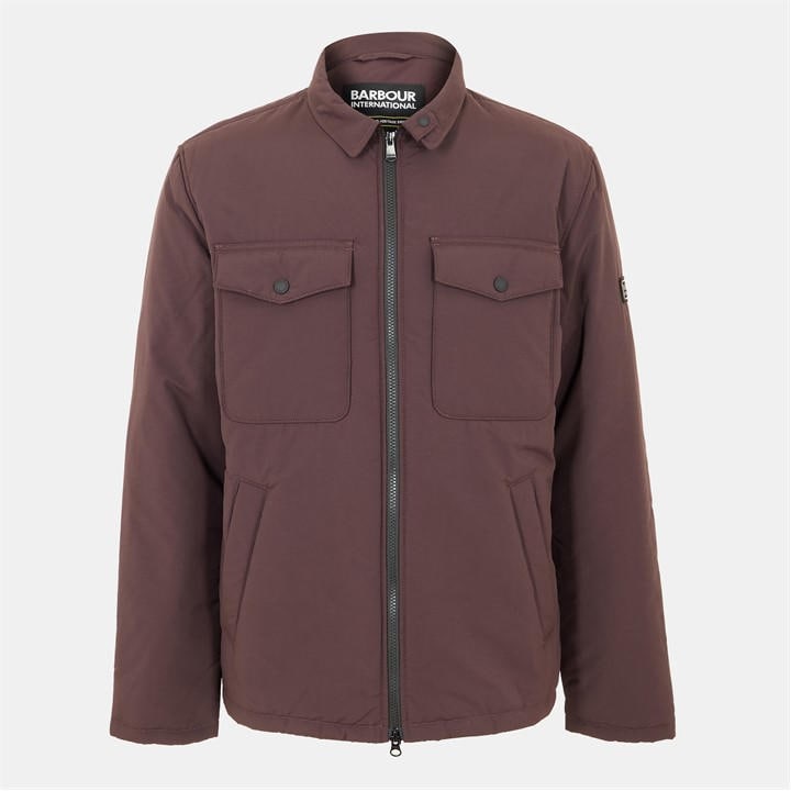 International  Men's  Distill Quilted Long Sleeve Overshirt, Football by Barbour  in Size L, Sports Direct