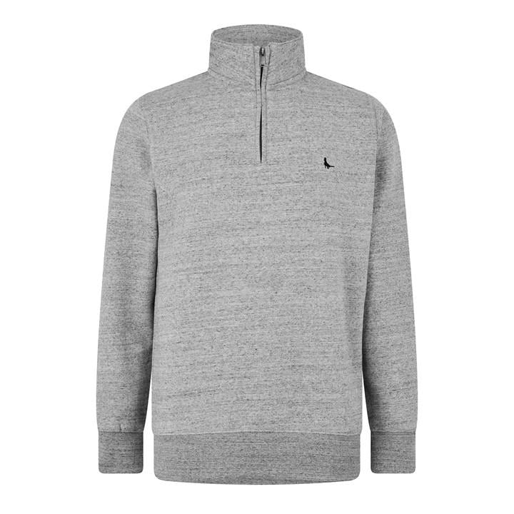 Jack Wills Men's Grey Jack Barchester Quarter Zip Sweatshirt in Size 4XL, Sports Direct