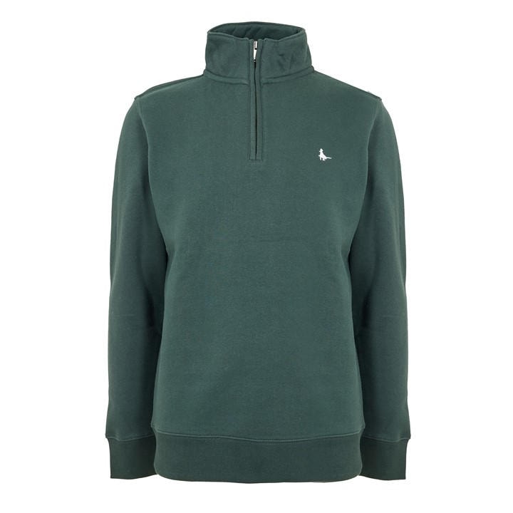 Jack Wills Men's Green Jack Barchester Quarter Zip Sweatshirt in Size M, Sports Direct
