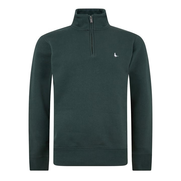 Jack Wills Men's Brown Jack Barchester Quarter Zip Sweatshirt in Size XL, Sports Direct