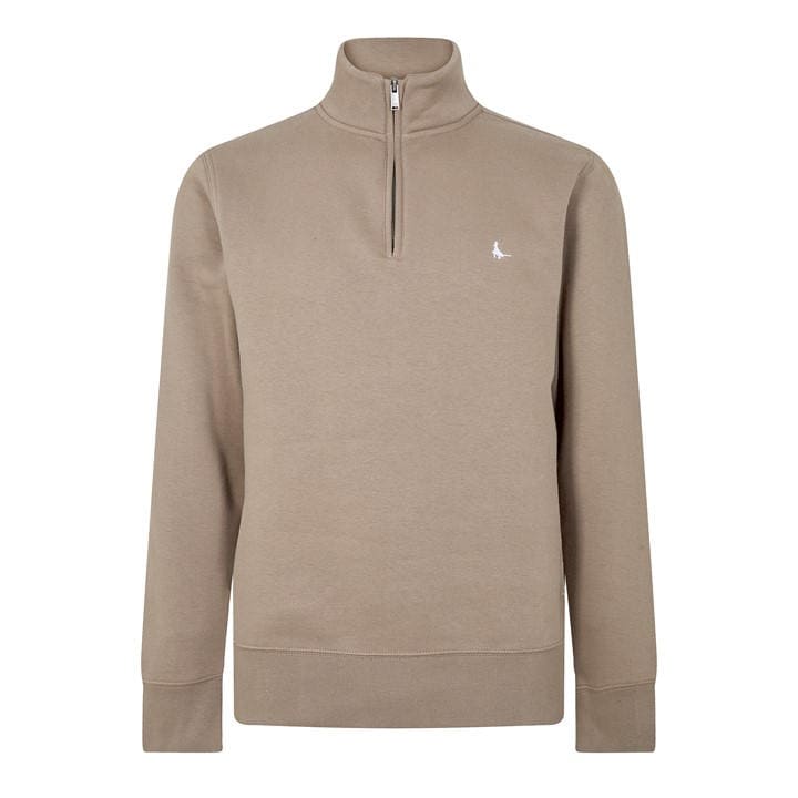 Jack Wills Men' Green Jack Barchester Quarter Zip Sweatshirt in Size S, Sports Direct