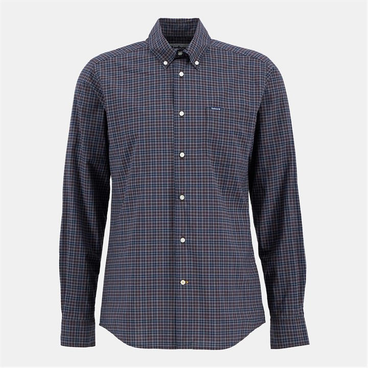 Barbour Men's Brown Lomond Tailored Fit Shirt in Size XL, Sports Direct