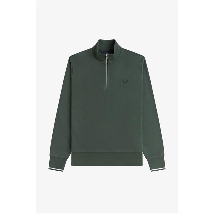 Fred Perry Men's Green Fredperry Half Zip Top in Size 2XL, Sports Direct