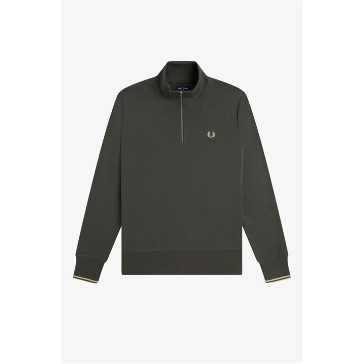 Fred Perry Men's Green Fredperry Half Zip Top in Size M, Sports Direct