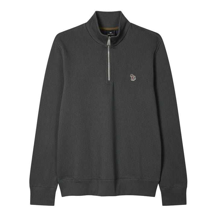 Ps Paul Smith Men's Grey Half Zip Sweatshirt in Size L, Sports Direct
