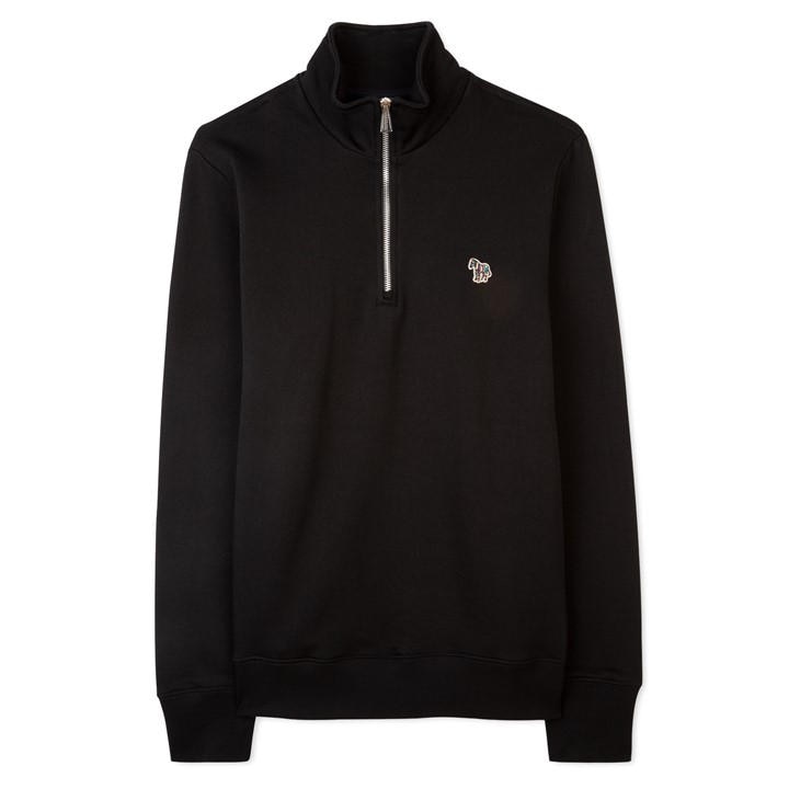 Ps Paul Smith Men's Black Half Zip Sweatshirt in Size XL, Sports Direct