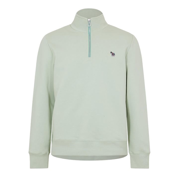 Ps Paul Smith Men's Green Half Zip Sweatshirt in Size L, Sports Direct