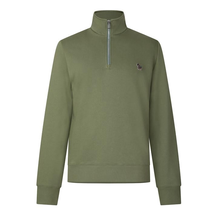 Ps Paul Smith Men's Green Half Zip Sweatshirt in Size L, Sports Direct