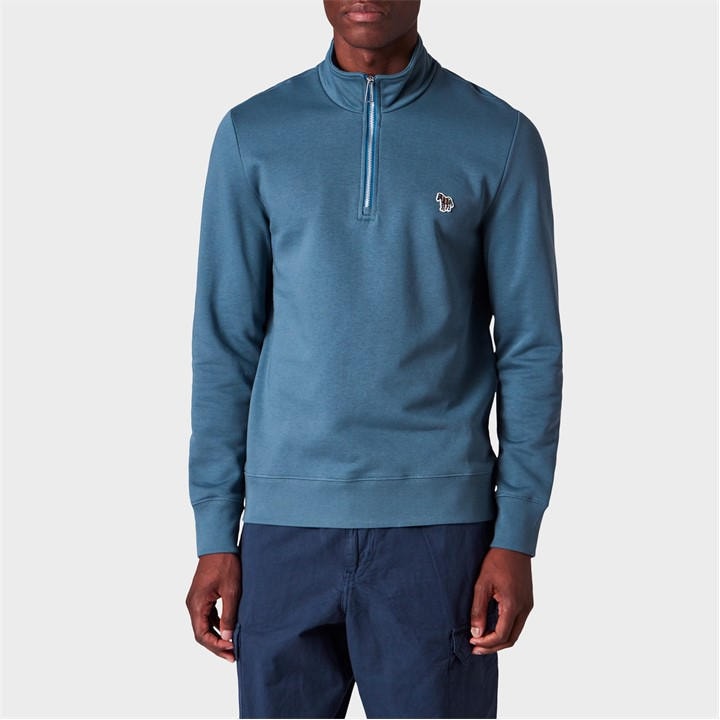 Ps Paul Smith Men's Blue Half Zip Sweatshirt in Size L, Sports Direct