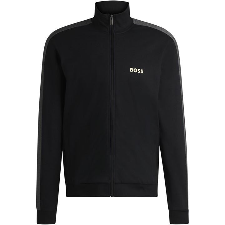 Boss Men's Black Bw Tracksuit Fz Funnel Neck Jacket in Size M, Sports Direct