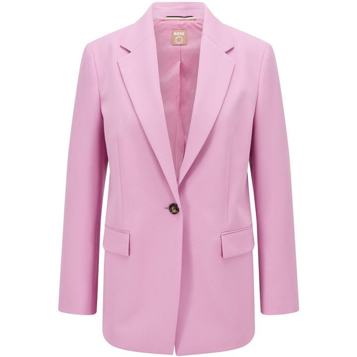 Boss Women's Pink Jocalua9 Tailored Blazer in Size 6, Sports Direct