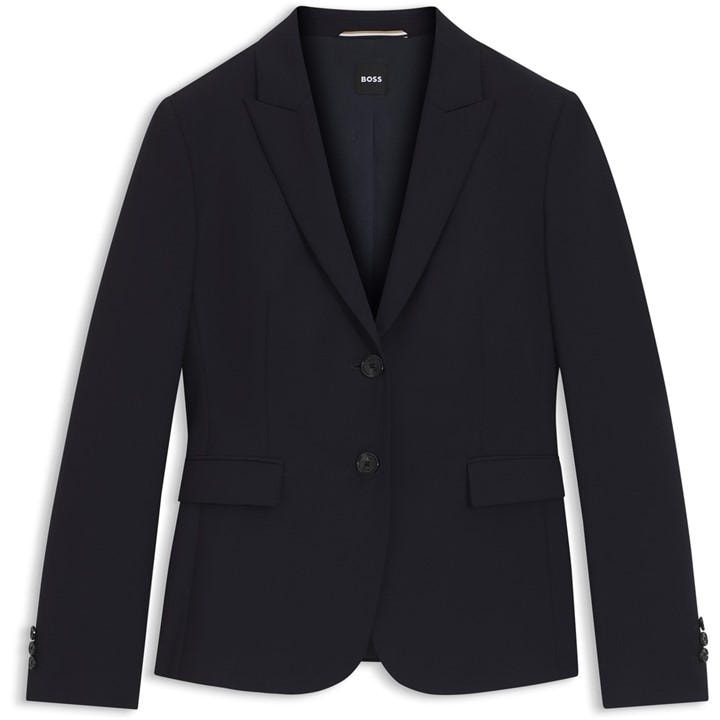 Boss Women's Blue Juleah Blazer in Size 18, Sports Direct