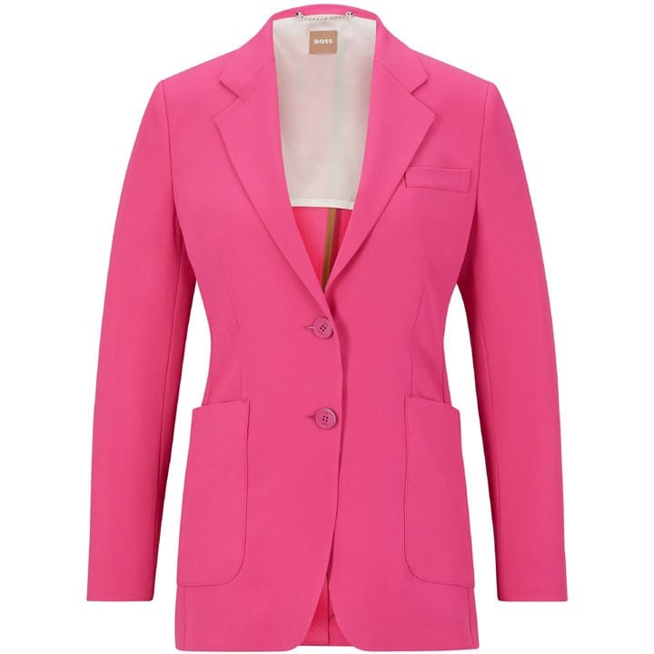 Boss Women's Pink Japito Tailored Blazer in Size 4, Sports Direct