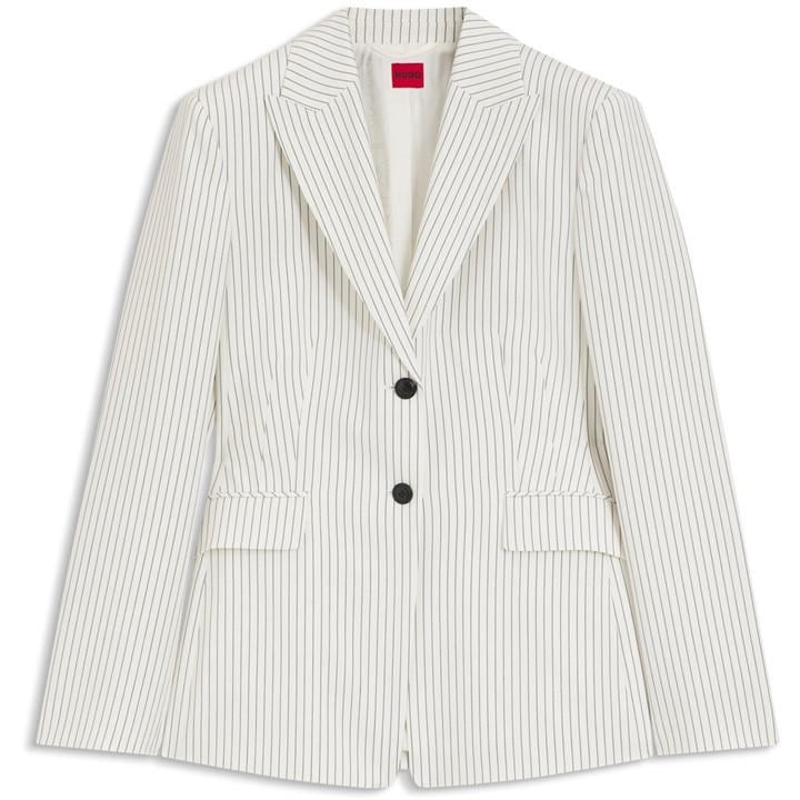 Hugo Women's White Blazer in Size 8, Sports Direct