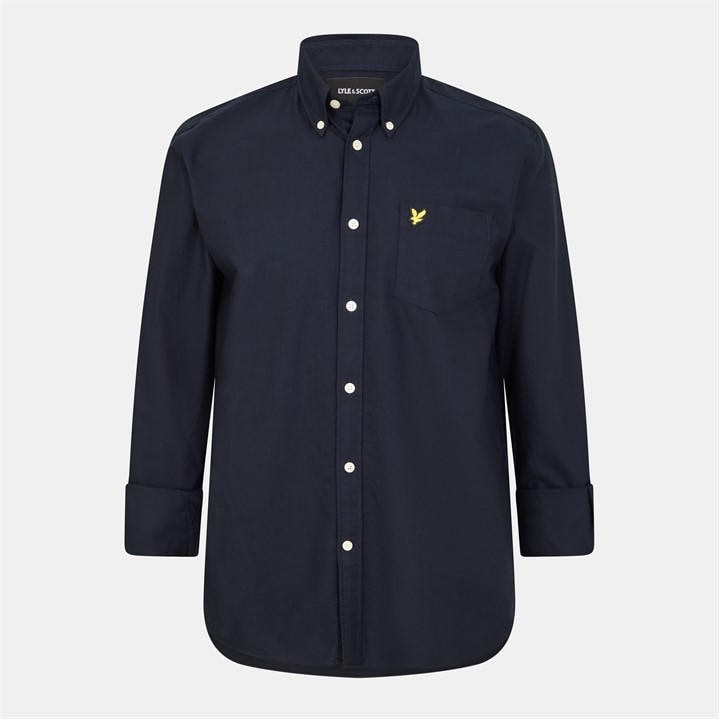 Lyle And Scott Men's Blue Oxford Shirt Extra Large