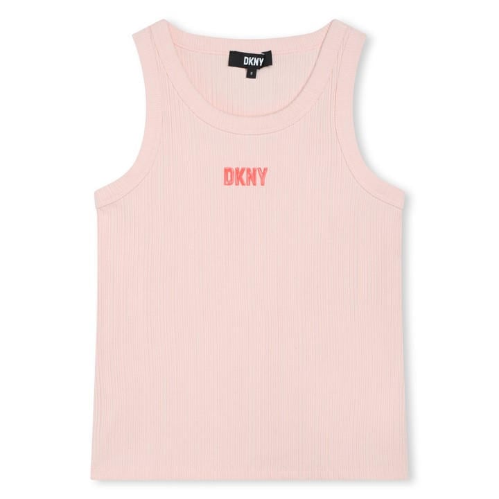 Dkny Girls Pink Kids' Logo Cami Top in Size 14 - 16 Years, Sports Direct
