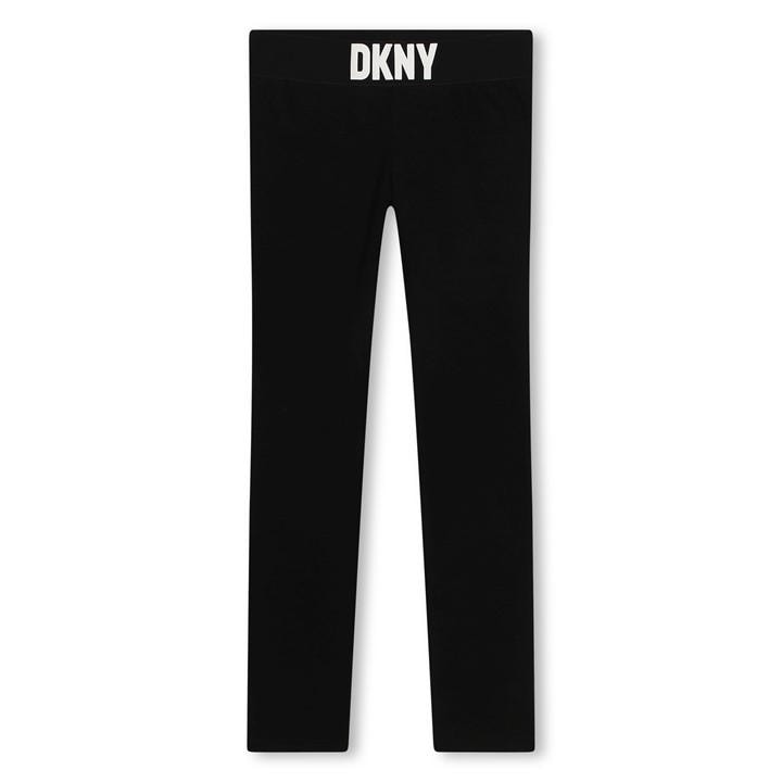 Dkny Girls Black Kids' Leggings in Size 14 - 16 Years, Sports Direct