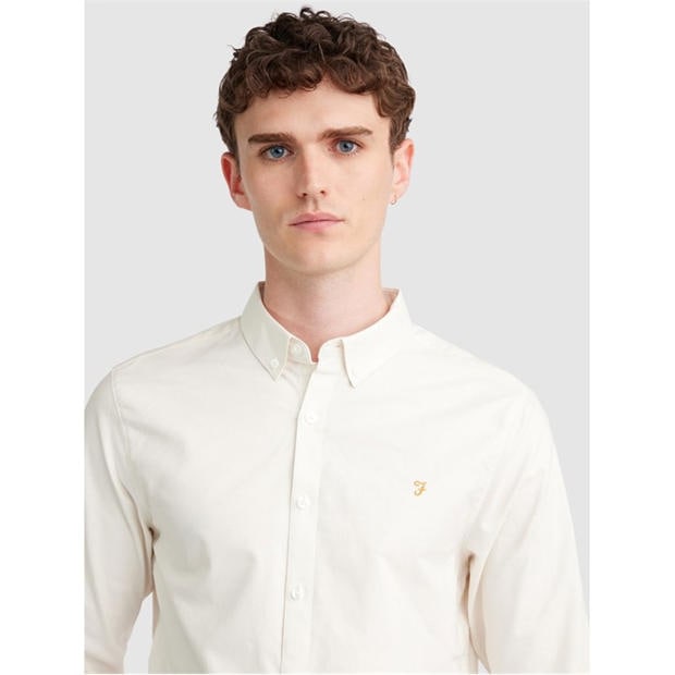 Ecru 280 - Farah - Oxford Long Sleeve Shirt