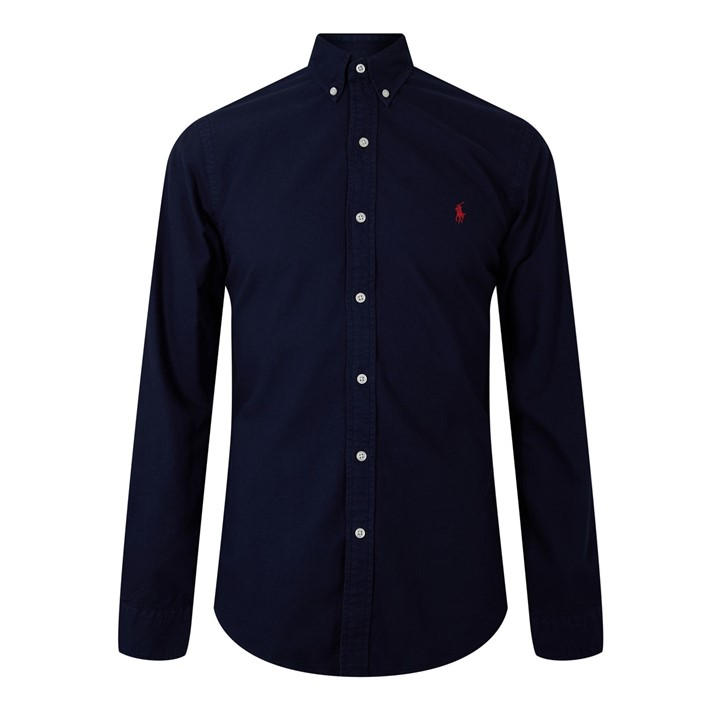 Polo Ralph Lauren Men's Blue Slim Fit Oxford Long Sleeve Shirt in Size XL, Sports Direct