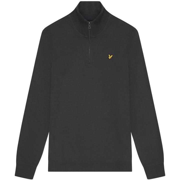 Lyle And Scott Men' Grey Quarter Zip Sweatshirt in Size S, Sports Direct
