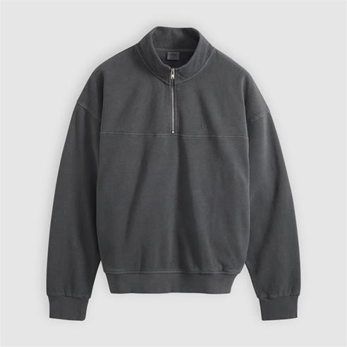 Levis - Men's Marina Cotton 1/4-Zip Oversized Fit Fleece Top