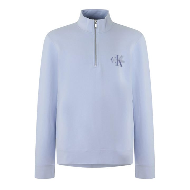 Calvin Klein Jeans Men's Blue 1/4 Zip Fleece in Size M, Sports Direct
