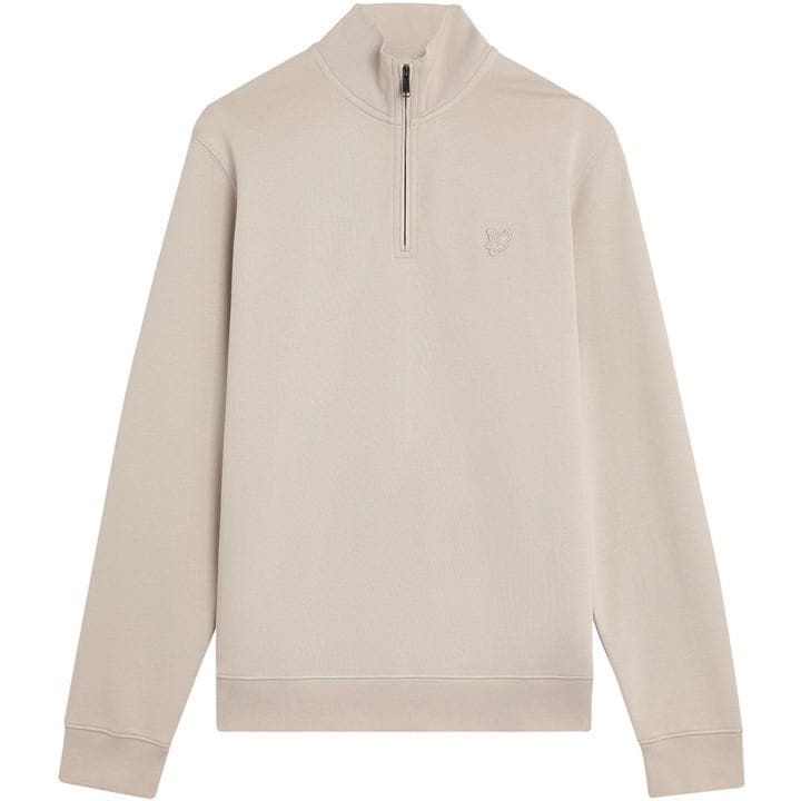 Lyle And Scott Men's Cream Quarter Zip Fleece in Size XS, Sports Direct