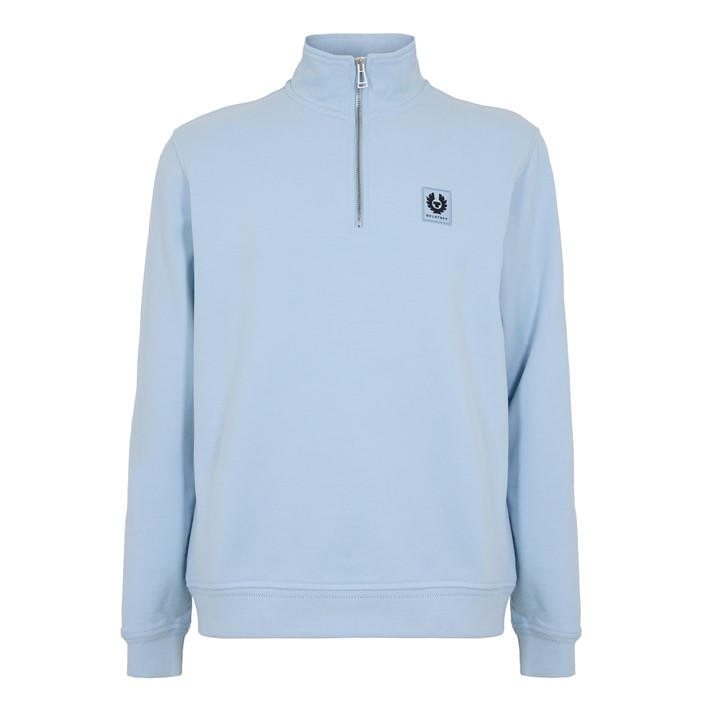 Belstaff Men's Blue Quarter Zip Sweatshirt in Size 2XL, Sports Direct
