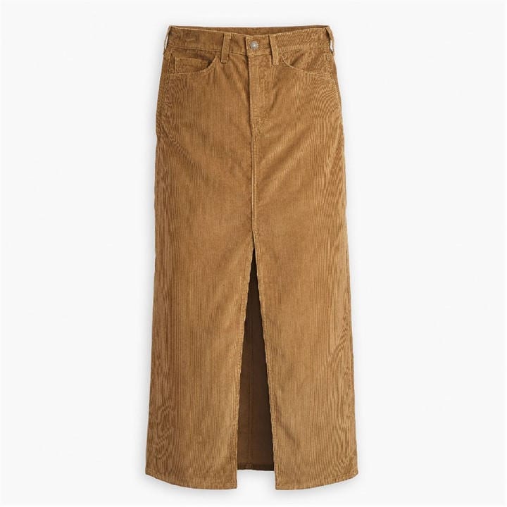 Levis Women's Brown Ankle Column Denim Skirt in Size 28 R, Sports Direct