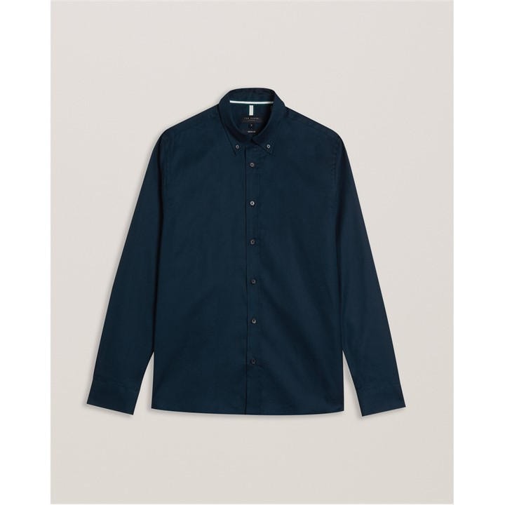 Ted Baker Men' Blue Allardo Premium Long-Sleeve Oxford Shirt in Size S, Sports Direct