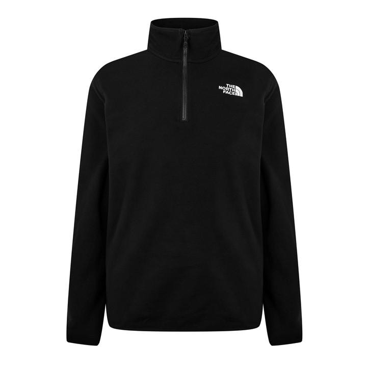The North Face Men's Black 100 Glacier Quarter Zip Fleece 2XL