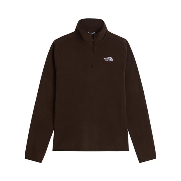 Dark Chestnut - The North Face - 100 Glacier Quarter Zip Fleece Mens