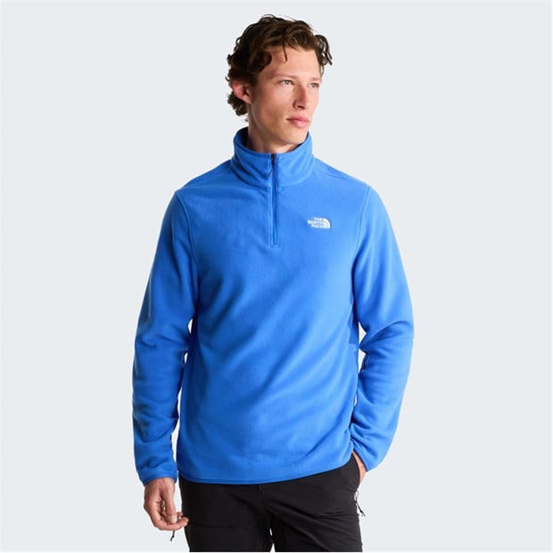 Active Blue - The North Face - 100 Glacier Quarter Zip Fleece Mens