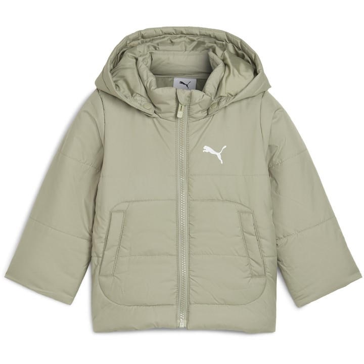 Puma  Kids Green ' Minicats Hooded Padded Puffer Jacket in Size 6 - 9 Months, Sports Direct