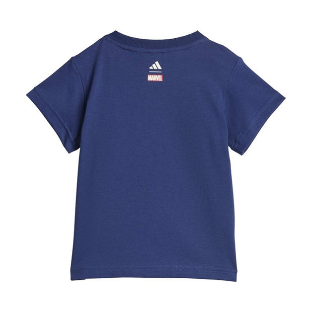 Dark Blue/Off W - adidas - Kids' Marvel Top and Trouser Set