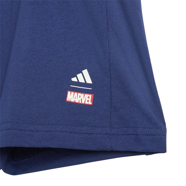 Dark Blue/Off W - adidas - Kids' Marvel Top and Trouser Set