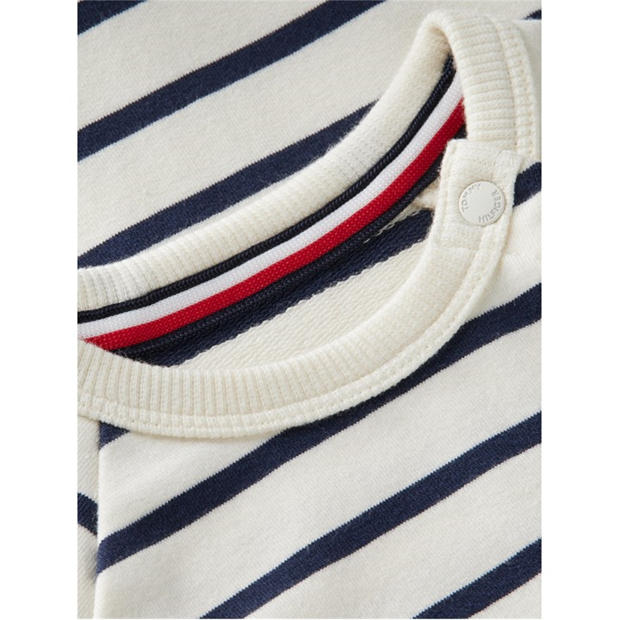 Wht Stripe YBR - Tommy Hilfiger - Unisex Kids' Onesies