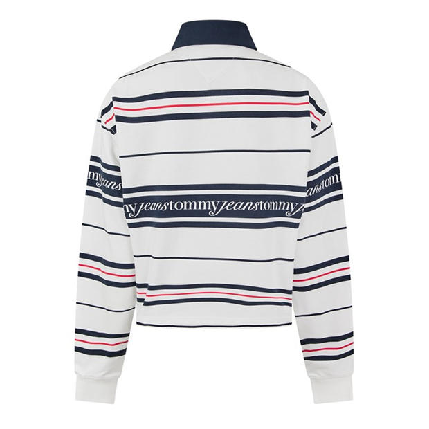 Ecru - Tommy Jeans - Women's Rugby Polo Shirt