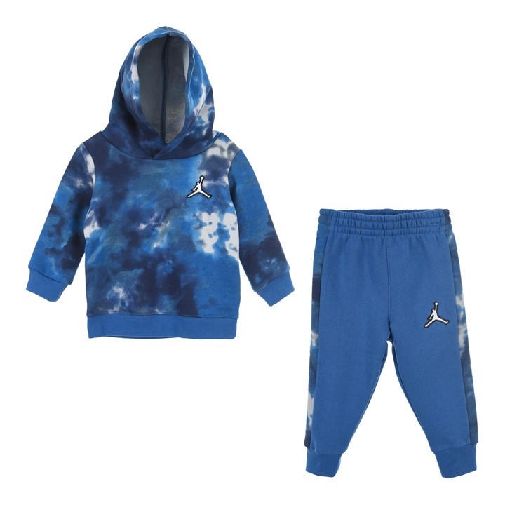 Air Jordan Boys Blue Open Hem Fleece Joggers, Sports Direct