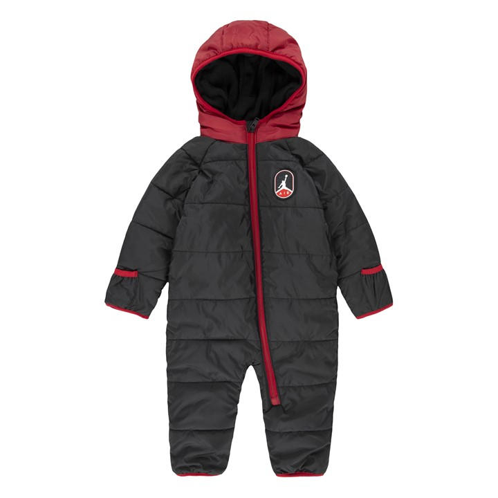 Air Jordan  Kids Black ' Weather-Resistant Insulated Snowsuits, Sports Direct