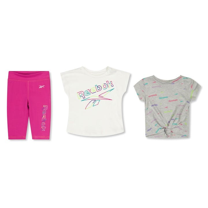 Reebok Girls Purple Kids' Top And Legging Set in Size 9 - 12 Months, Sports Direct