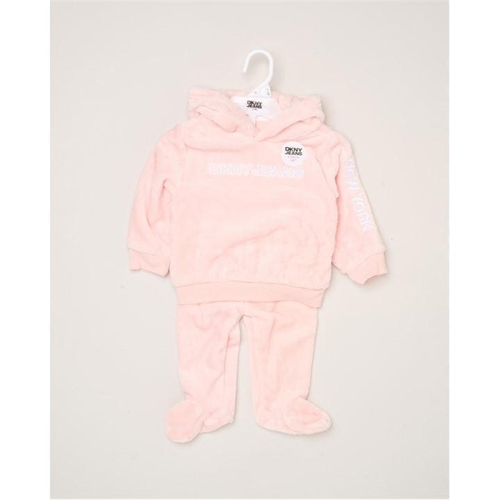 Dkny  Kids Pink Jeans Hoodie And Trousers in Size 0 - 3 Months, Sports Direct
